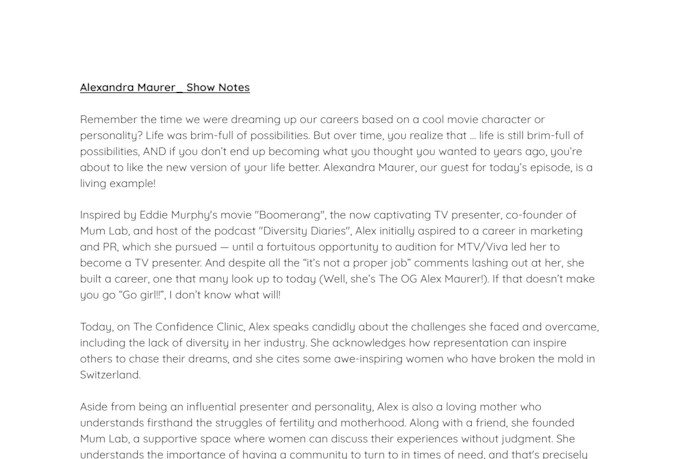 draft engaging podcast show notes that are not ai generated